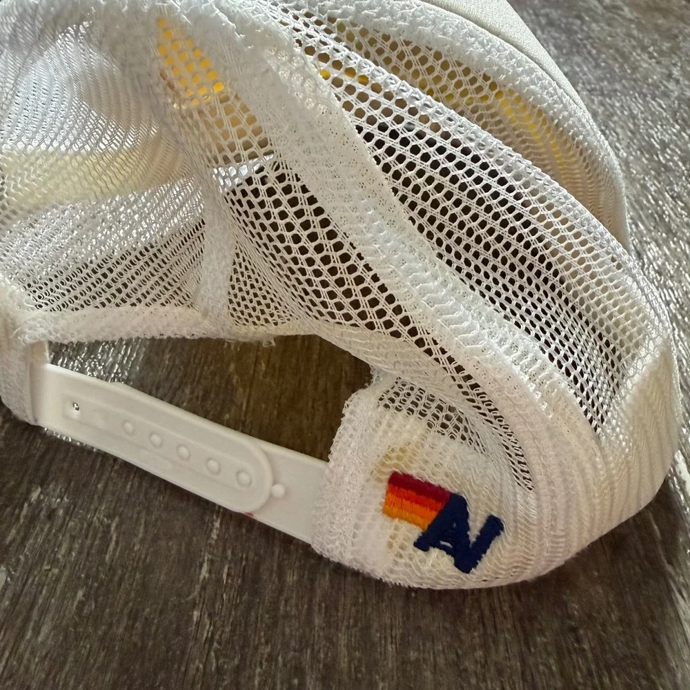 Aviator Nation Coors Light Trucker Hat Unisex White Retro Mesh Snapback Rare